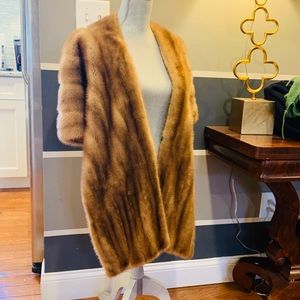 VIN AUTUMN HAZE MINK STOLE/WRAP/CAPE/SHAWL WEDDING